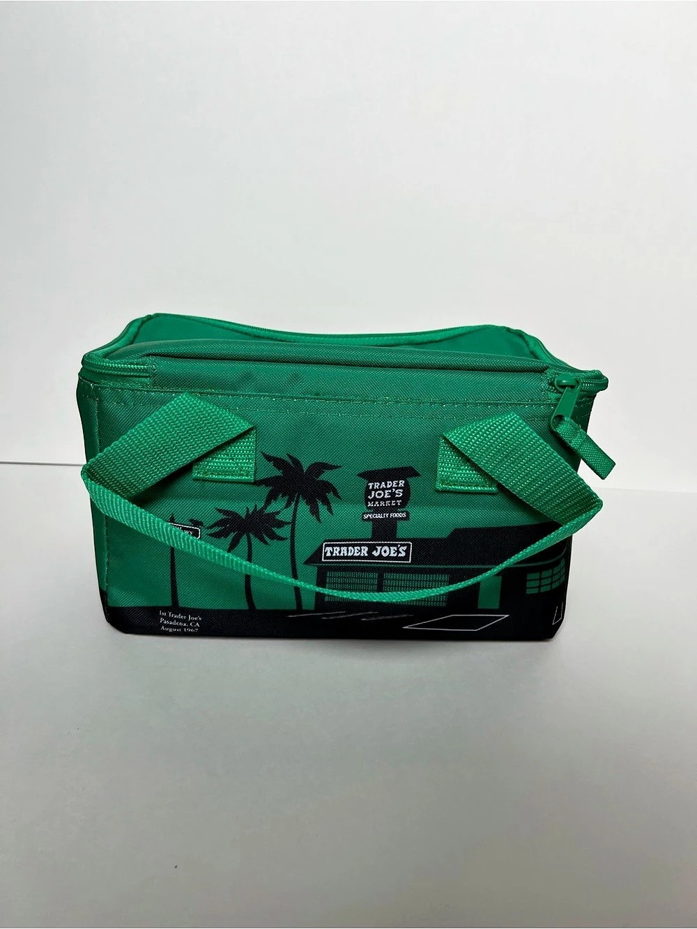 Trader Joe's Mini Insulated Bag Green & Black
